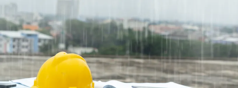 O que fazer na obra em dias de chuva? | Casa do Construtor - Aluguel de equipamentos